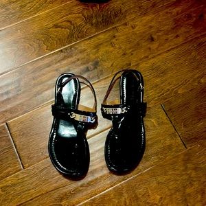 Coach black sandals- size 8.5